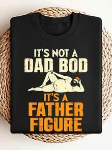 Not Dad BOD Its A Father Figure Funny Fathers Day Daddy Papa-Shirt - màu đen - Xem 2