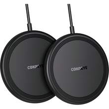 Wireless Charger, 15W Max Fast Wireless Charging Pad 2-Pack Compatible With IPhone 17/17 Air/17 Pro/17 Pro Max/16/15/14/13/12/ S24/S24Ultra/S23Ultra/S22/S21, Pro2 - 藍色 - 查看 1