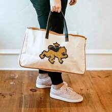 1pc Golden Lion Embroidered Patch, Golden Floral Lion Patch - Multicolor - View 4