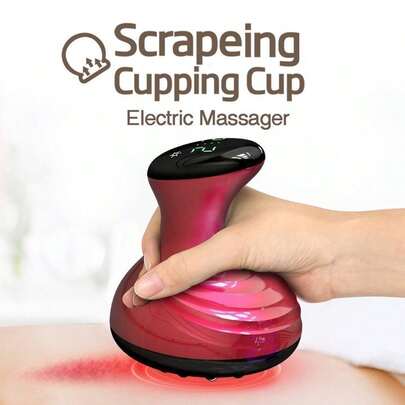 1200mAh Rechargeable Home Scraping Massage Device With Heating Function, Smart Electric Scraping Massager To Relieve Body Fatigue, Perfect Gift For Adult Fitness And Body Care