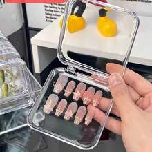 Makeup Brush Storage Box, Transparent Cover, Waterproof Dustproof Makeup Sponge Storage Box, Suitable For Eyebrow Pencil, Eyeshadow Brush, Luxury Makeup Brushes, Storage Bucket, Desktop Pen Brush, Makeup Sponge,Makeup Bag,Travel Essential - Multicolor - View 12