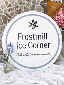 1pc Customizable Acrylic Sign, 1pc Customizable Matte Black & White Acrylic Sign, Wall-Mounted Entrance Signage, For Commercial Use, Customizable Text And Logo - Multicolor - View 23