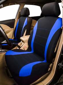 Universal Fit Car Seat Covers Full Set (2/4/9-PCS) - Airbag Compatible Cloth Fabric For Sedan, SUV, Van | Choose 1/2/5-Seater: Includes Headrest & Back Seat Covers - Style a - View 8