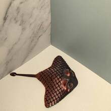 1pc Handmade Stingray Decor, Featuring Aquatic Animals And Stingray Design, Designed To Relieve Anxiety And Stress. Flexible Marine Life Series Creative Accessory, Unique Home Decor Desktop Ornament, Creative Holiday Gift, Distinctive Collectible, Suitable For Gifting And Personal Use - Multicolor - View 14