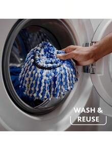 Spin Mop & Bucket System | Clean With Water | Removes 99% Of Bacteria - Rinseclean旋轉拖把和水桶 + 2個額外替換裝 - 查看 7