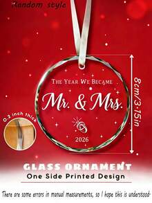 1pc - Wedding Gift - Creative Newlywed Gift - Recommended Gift For Newlyweds - Inspiration For Brides-To-Be - Debut Bridal Gift Decor - Exclusive For Brides-To-Be - 2026 Acrylic Decor - Clear - View 3