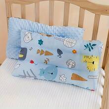 1个幼儿枕头，双面设计，采用柔软天鹅绒和布料材质，透气耐用，一体成型。 - 彩色 - 查看 6