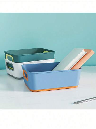 Desktop Storage Box For Snacks, Cosmetics And Miscellaneous Items; Kitchen Storage Box; Household Plastic Drawer-Style Storage Box