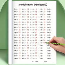 1pc 48-Page Multiplication And Division Practice Workbook, 9x9 Multiplication And Division Exercise Book, Arithmetic Practice Notebook With Handwriting Practice, Suitable For School Supplies, Student Speed Calculation Learning Tools And Holiday Gifts - Multicolor - View 7