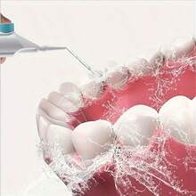 SOKANY Portable Manual High-Pressure Water Flosser, ABS Material, Pulse Technology, Button-Operated, Detachable Nozzle, No Electricity Required, Suitable For Home/Travel, Essential Dental Care Tool - White - View 6
