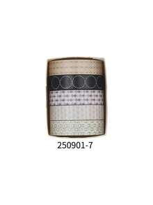 5 Rolls/Box Minimalist Pattern Washi Tape Set, Plant And Floral Pattern Decorative Tape, Suitable For Diary DIY Journal Decoration, Artwork Scrapbook Decoration - Sets - View 20