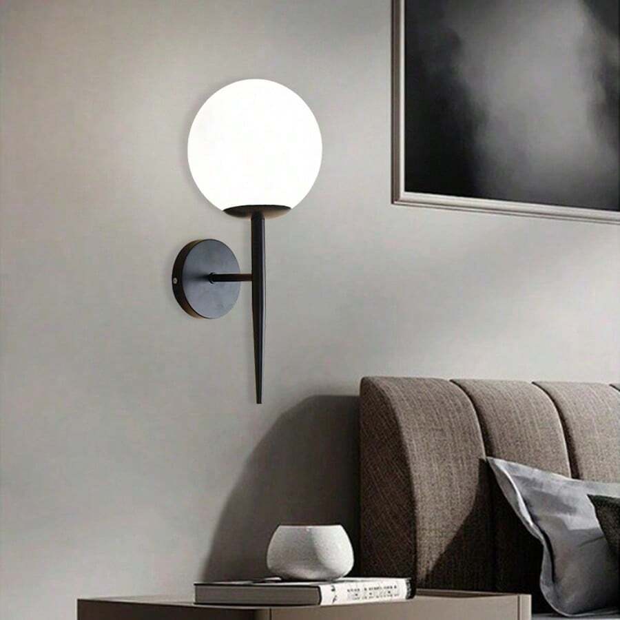 1 đèn treo tường sang trọng tối giản hiện đại, sử dụng bóng đèn E27, đấu dây trực tiếp, thích hợp cho phòng ăn, tường điểm nhấn, phòng ngủ, hành lang, khách sạn. Không bao gồm bóng đèn. - Nhiều màu - Xem 1