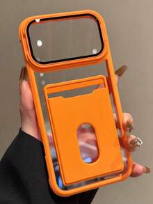 Ốp lưng điện thoại cao cấp có khung viền và nam châm bảo vệ màn hình cho iPhone 17 Pro Max 17 16 15 14 Plus 13 12 Pro Max 11, hỗ trợ sạc không dây, chống sốc và bảo vệ toàn diện với kính bảo vệ màn hình. - trái cam - Xem 5