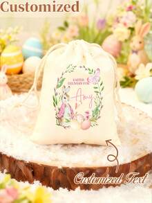 Personalized Easter Gift Bag, Custom Named Easter Day Gift Bag, Must-Have Gift Bag For Easter - Multicolor - View 3
