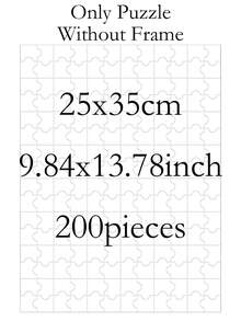Quebra-cabeça personalizável de 1 peça, disponível em vários tamanhos para decoração de quarto/decoração de casamento/presente para namorado(a)/amigo(a)/família. Quebra-cabeça personalizável com ou sem moldura, adequado para decoração de sala de estar/casamento/quarto/casa/banheiro. Quebra-cabeça de madeira personalizado, com moldura de madeira ou apenas o quebra-cabeça, adequado para o Dia dos Pais/Dia das Mães/decoração de quarto/banheiro. - Multicolorido - Ver 14