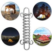 4/6pcs Camping Tent Spring Clip Set, Tent Spring Porch Swing Clips, Heavy Duty Frame Accessories Sun Shade Tensioner, For Fixing Waterproof Tent Canopy - Tent Buckle Set - View 5