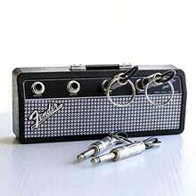 Key Holder For Wall Audio Keychain Guitar Keychain Wall Mount Keyboard Key Holder Audio Wall Mount Creative Retro Key Storage With 4-Guitar Plugs FD-1 Fvv - Fd - View 4