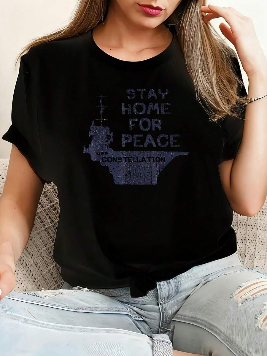 Women T-Shirts - Black - View 1