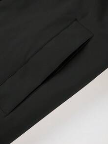 Risissida Women's Minimalist Long Windbreaker, Suitable For Spring And Autumn, With Belt And Pockets, Versatile For Various Occasions - Black - View 10