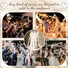 1/5/10pcs Luminous Wedding Wands LED Ribbon Wands With Bells, Wedding Recessional, Dance Floor Props, Wedding Favors - Sparkler - View 9