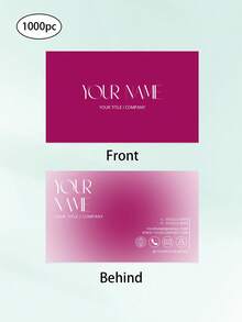 Custom 200/500/1000pcs Personalized Business Cards, Customize Text,Editable Business Card Template,Business Card Canva Editable Template, Canva Business Card, Unique Vertical Orientation - Multicolor - View 17