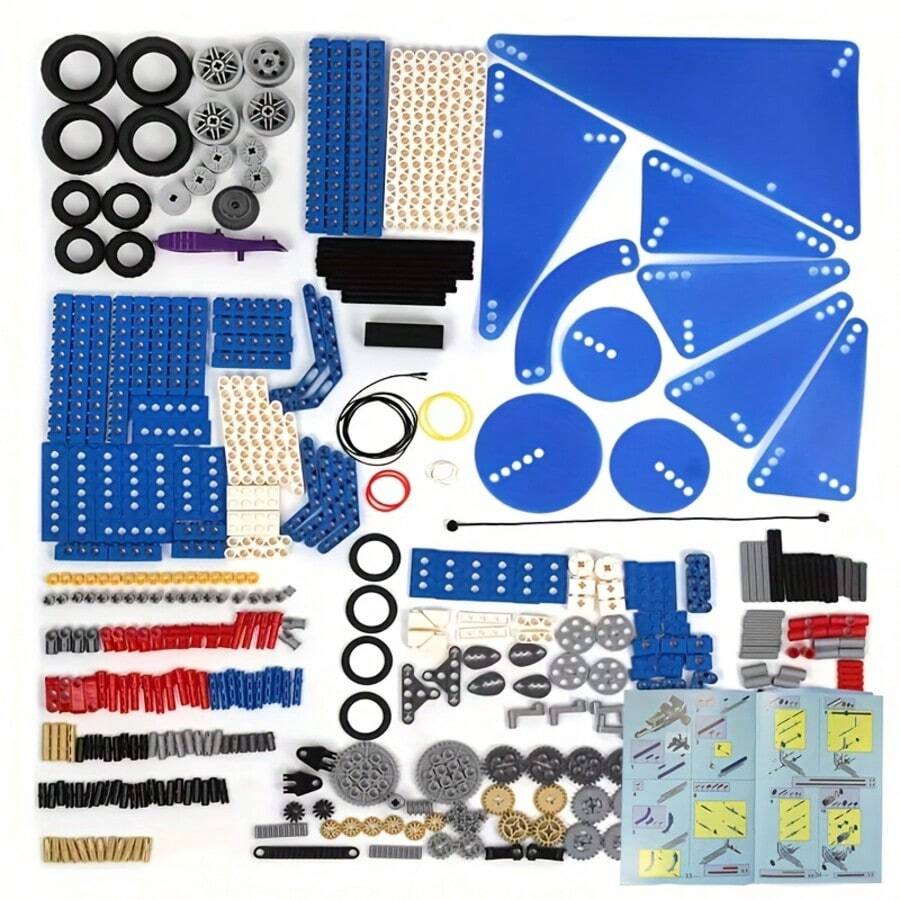 548+PCS STEM Robot, 9686 Building Block Set, Technic Mechanical Gear Construction Kit, Educational Engineering MOC Blocks, Suitable For 14 Years And Above Creative Gift, ABS Material, Mixed Colors, Assembly Model - Creative Building Blocks 9686 - View 1