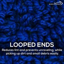 24 Inch Microfiber Dust Mop, Medium Washable Commercial, Sweeper, Janitorial Head Replacement, Push Mop Broom, Blue - Màu xanh dương - 24 inch - Xem 5