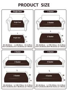 1pc Outdoor Leaf Print Sofa Seat Cushion Cover, Elastic Half-Wrapped Sofa Seat Cushion Cover, Patio Sofa Seat Cushion Cover - Multicolor - View 4