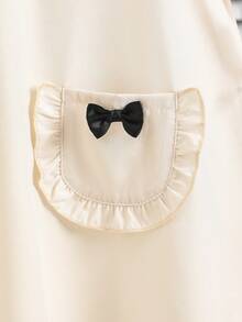 Girl's Summer College-Style Dress, Sleeveless Dress For Girls, Princess Dress - White - View 5