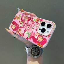 Funda para teléfono con el adorable personaje de Rosita Fresita, compatible con fundas ,  17,  16 Pro Max,  15 Pro Max,  13 y  12. Fabricada en TPU, ofrece protección contra golpes y caídas. Un regalo ideal para familiares, amigos, seres queridos, novios/novias y para Navidad. - Rosa - Ver 6