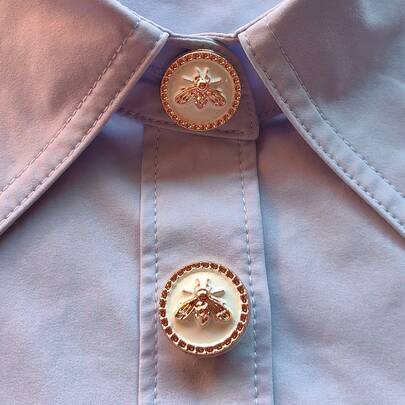 1pc/2pcs Elegant Floral Geometric Button Decor, Shirt Button Cover Clip-On Button Decor, Fashionable Crystal Cufflink Decor, Suitable For Tuxedo And Wedding Dress Decoration