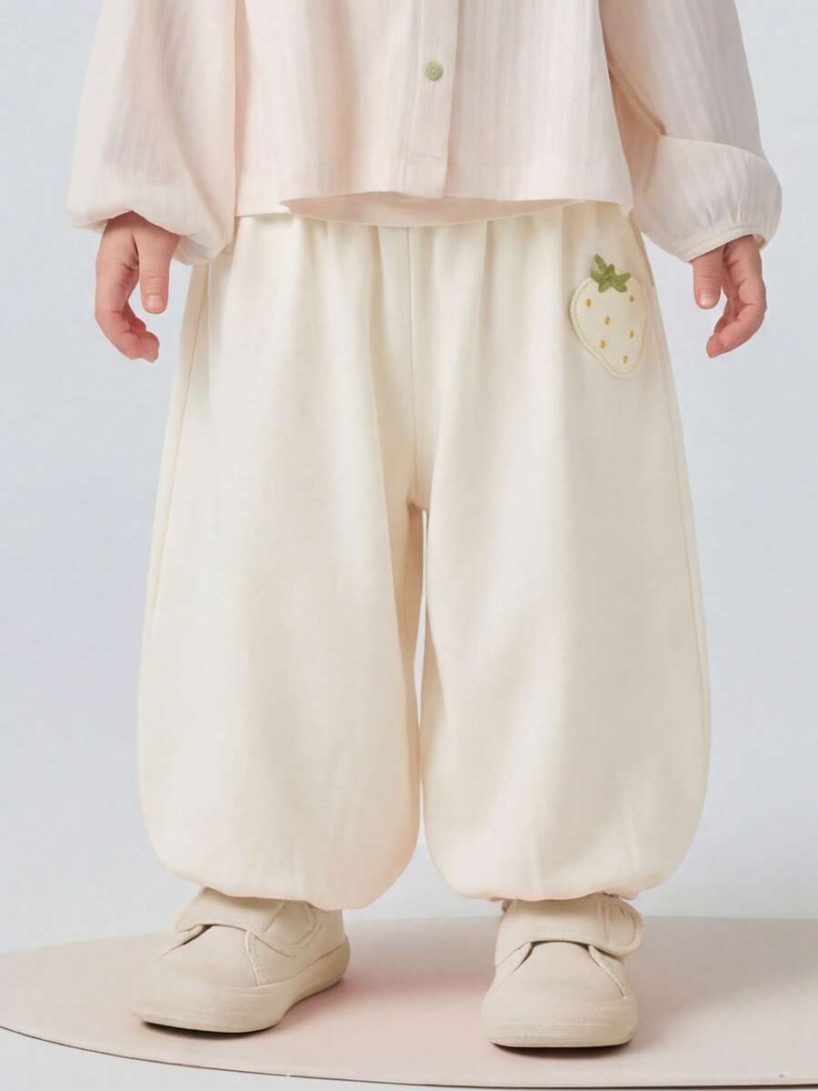 mini bala Baby Girl Cooling Antibacterial Anti-Mosquito Pants Moisture Wicking Quick Dry Breathable Lightweight Spring Trousers 2026 - Milky White - View 1