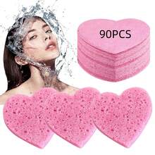 Compressed Facial Sponges 100% Natural Cosmetic Spa Sponges For Makeup Remover For Daily Facial Cleansing And Exfoliating - Watermelon Pink - View 47