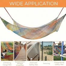 Red de  de cuerda de nailon a prueba de caídas, red de para escaleras y balcones, red de protección contra caídas para construcción, red de protección contra caídas para patios, red de advertencia de color de alta resistencia, fácil instalación, adecuada para múltiples escenarios, equipo de protección duradero. - Multicolor - Ver 11