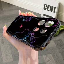 1pc Travel Airplane Graphic Soft Phone Case, Ideal For Daily Use By Men And Women, Compatible With IPhone 17 Pro/17 Pro Max/17 Air/17/16e/16/15/14/13/12/11, Galaxy S23/S24/S25/S26, A57/A37/A17/A07, Series - Black - View 6