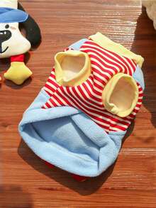 Red Spring/Summer Pet Apparel, Suitable For Cats, Small/Large Dogs, Pet Plush Vest, Cute Teddy Bear Pet Jacket, 3D Cartoon Pattern Pet Hoodie, Perfect Gift For Cat/Dog Lovers, Anniversary, Christmas - Multicolor - View 5