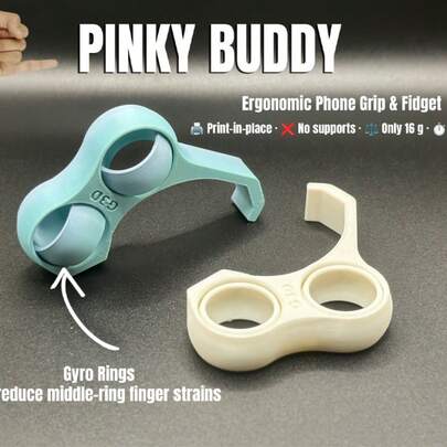 Ergonomic 3D Printed Phone Stand, Stress Relief Tool, Universal Desk Phone Holder, Portable Phone Stand To Relieve Hand Fatigue, Suitable For All Phone Models