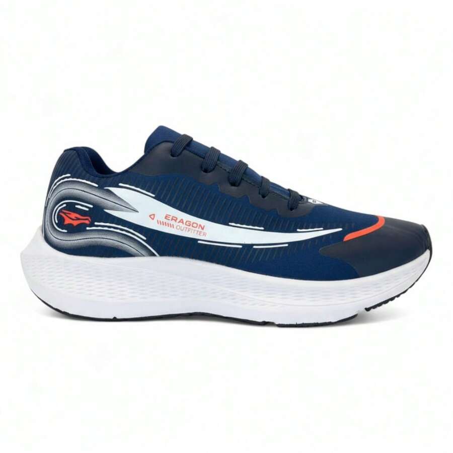 Men's Red Athletic Shoes, Lightweight, Comfortable, Ideal For Gym, Walking, Running, Casual Wear, With Non-Slip Sole, Modern Style. - ERA White Marine - Xem 1