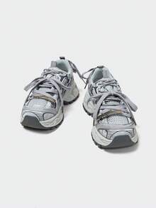 MASKERT Women's Casual Sports Shoes, Dad Shoes, Running Shoes, Women's Yoga Fitness Sports Shoes, Daily Workout Casual Shoes, Multi-Functional Comfortable - Grey - View 4