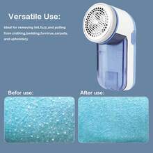Electric Fabric Shaver, Bobble Remover Fuzz Lint Remover For Clothes,Efficiently And Quickly Remove Lint Balls,Bedding,Furniture, Carpet, Sofa Hair Ball Trimmer Without 2*AA Battery)Peach Fuzz Remover Clothes Lint Remover Machine Debobbler - Multicolor - View 7