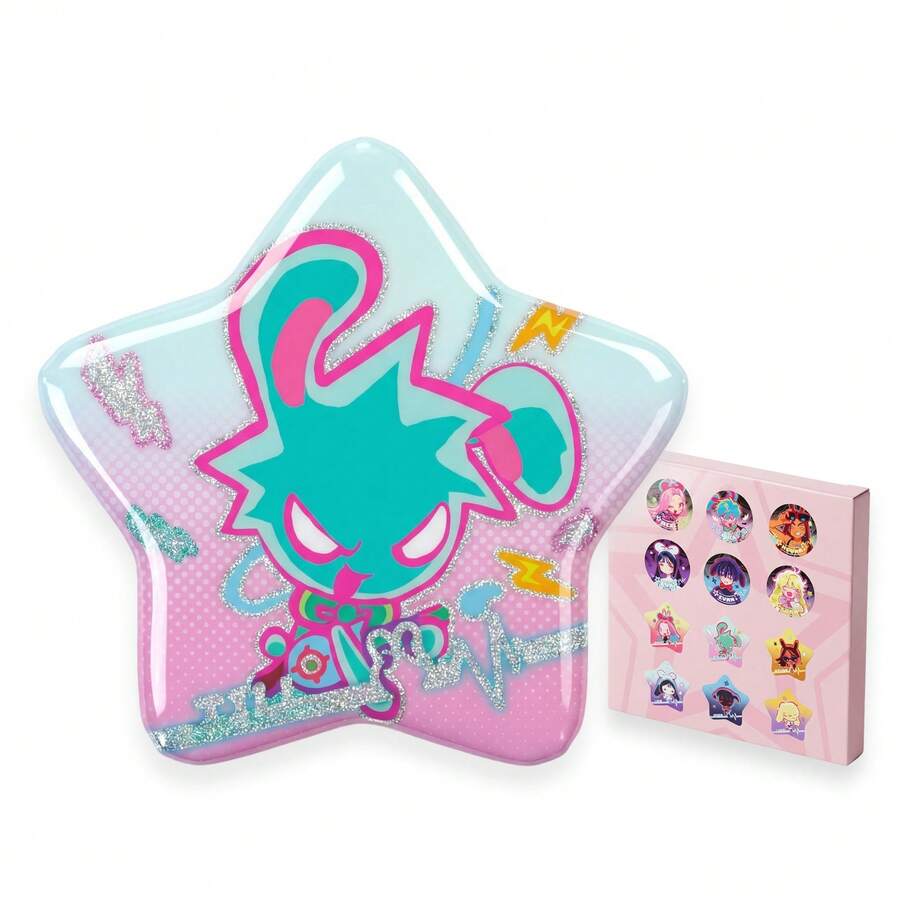 Alien Stage Caja ciega de insignia con forma especial de la serie de conejos del escenario alienígena, autorizados oficialmente. Coleccionables periféricos del anime ALNST, adecuados para decorar mochilas.