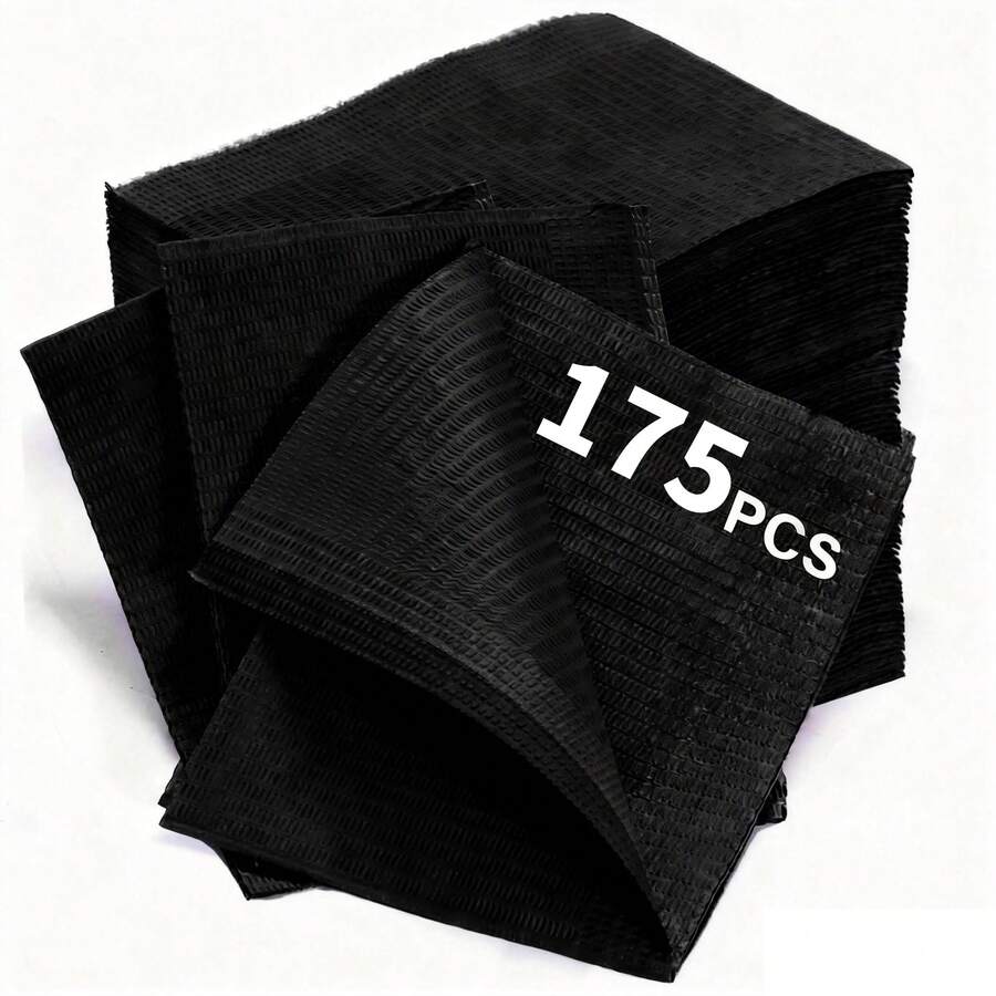 175pcs Dental Bibs Disposable Disposable Dental Bibs Dentist Tattoo Bibs Dental Bibs For Nails Bibs Owels Tattoo Table Covers, Mats Paper Sheets Pink