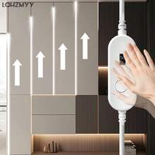 LQHZMYY QHZMYY 1pc Hand Sweep Sensor Neon Light Strip With IC, Flowing Light, Chasing, Meteor Effect, Gesture Control Switch, Ambient Lighting Strip, High-Tech Flowing Light Strip For Stairs, Fences, Gaming Rooms, Kitchens, Hallways, TV Backdrops, Ceilings And Other Decorations - Warm white light - View 8