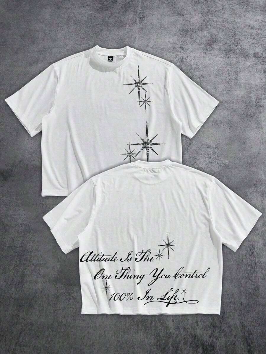 2026Manfinity Boxy Cropped Loose Distressed Thorn Wreath "JESUS IS MY KING" Graphic White Short Sleeve T-Shirt (High Quality)Loose And Comfortable,Casual And Easy-Goin,High-Quality Wax Printed Cotton Retro FashionBrand T-Shirt, Men's T-Shirt, Beach Must-Have, Men's Summer T-Shirt, Holiday Gift, - Nhiều màu 2 - Xem 1