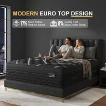 Duchess 12"14"Twin Full Queen King Size Bed Mattress In A Box, Medium Firm Hybrid Pocket Spring Gel Memory Foam Mattress For Motion Isolation & Silent Sleep&Lumbar Support & Pressure Relief - 14寸 - 查看 3