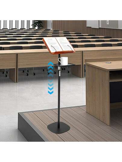 CNCEST 180° Adjustable Book Stand, Floor-Standing Reading Stand, 42.52-55.91in Height Adjustable Reading Stand Holder With Tray, Music Stand Speech Stand Laptop Stand For Home, Office, Study Room, Classroom