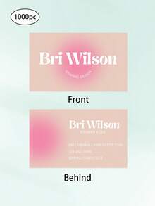 Custom 200/500/1000pcs Personalized Business Cards, Customize Text,Editable Business Card Template,Business Card Canva Editable Template, Canva Business Card, Unique Vertical Orientation - Multicolor - View 16