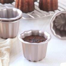 10/5/1 Piece Set Of Carbon Steel Cake Mold Set | Non-Stick, Oven-Compatible, Multi-Functional Baking Tool, Suitable For Cakes, Bread, Pancakes, Cupcakes | Easy To Remove From Mold, Quick To Clean, Durable And Reusable – A Must-Have Kitchen Item. - 查看 1