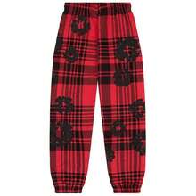 Denim Tears Plaid Cotton Wreath Sweatpants Red - 彩色 - 查看 1