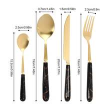 Cutlery Set With Stand, Cutlery Set Service For 6, 24 Pieces Flatware Set - View 2